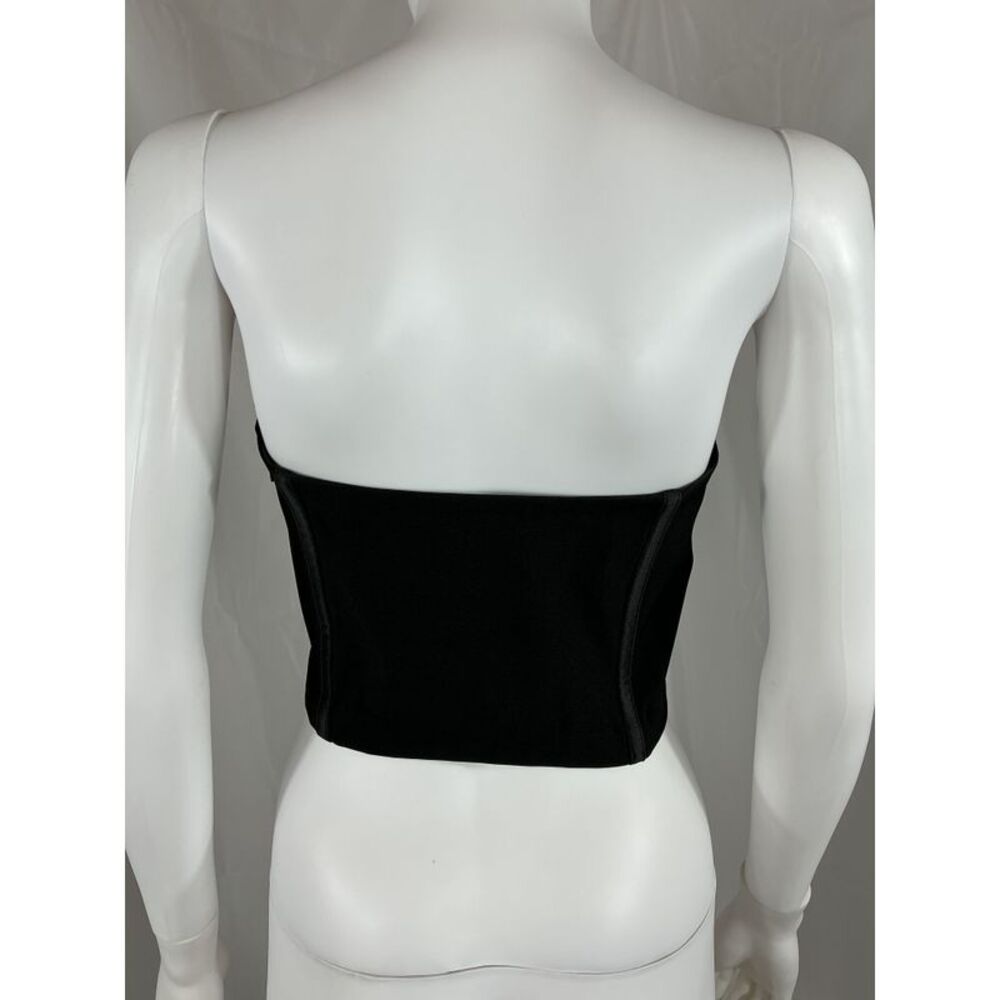 Retrofete Nicki Feather Crop Top Black S - Picture 3 of 3